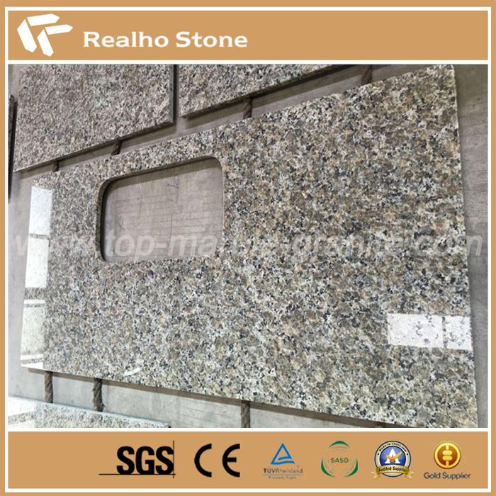 Caledonia Brown Granite Kitchen Countertop with sink cut.jpg
