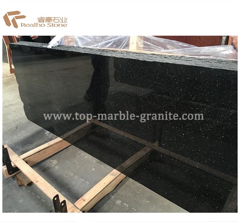 Granite slabs black galaxy