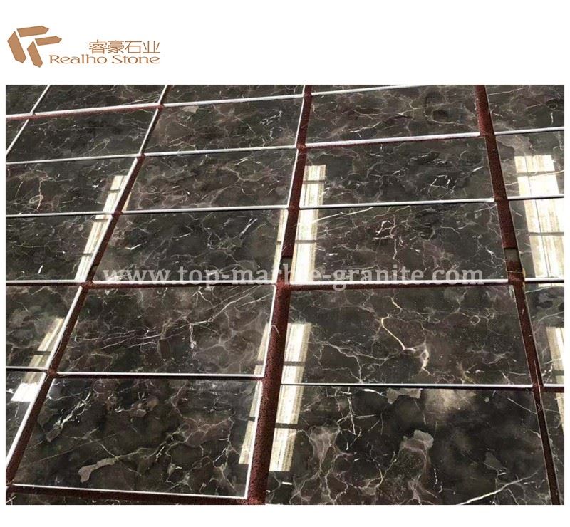 marron dark emperador marble