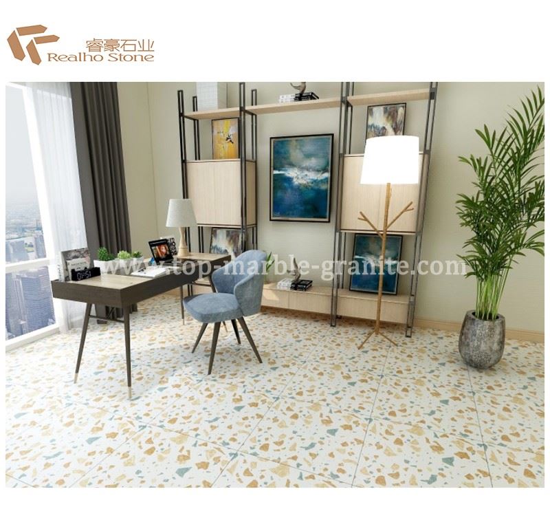 terrazzo flooring white