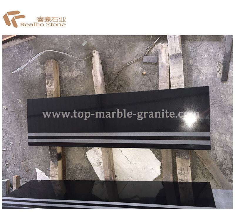 China Black Granite Stairs Steps Tiles