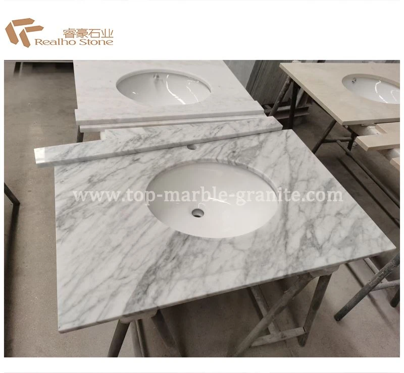 Carrara White Marble Vanity Top