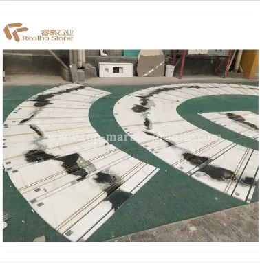 Modern Panda White Marble Stairs For Design Modern Panda White Marble Stairs For Design