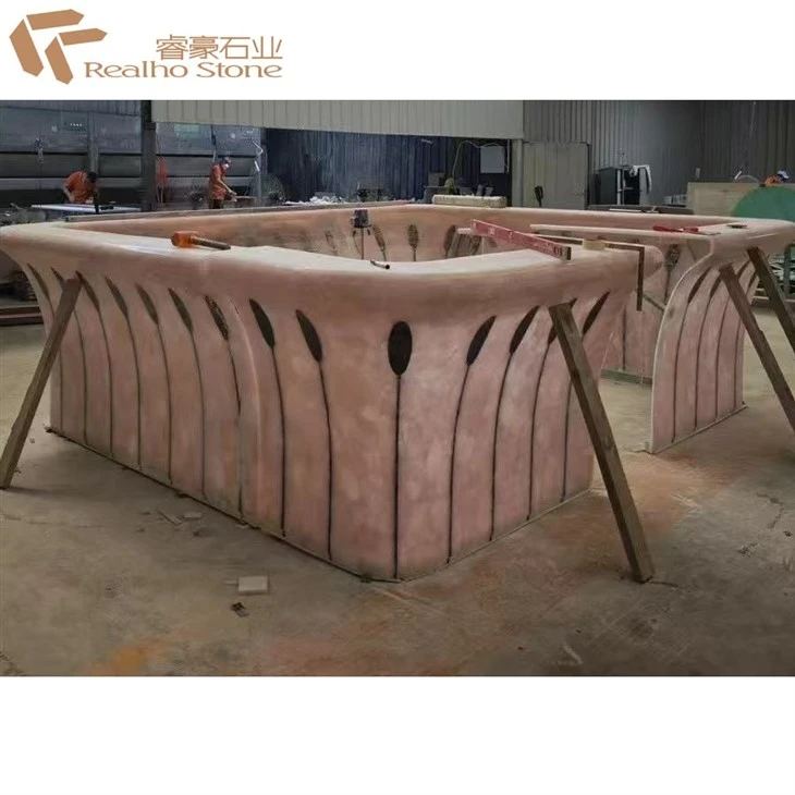 Pink Crystal Natural Stone Countertop Bar Top best