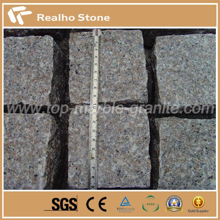 	Rose Pink G648 Granite Cobblestone Cubes 