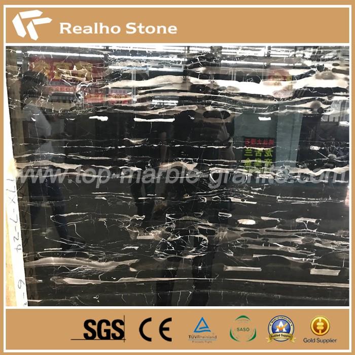 Polished Silver Dragon White Marble Big Slab