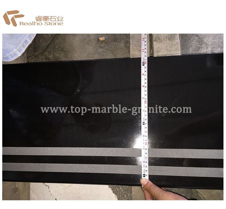 Granite Stair Steps with Sandblatsted Anti-Slip Strips