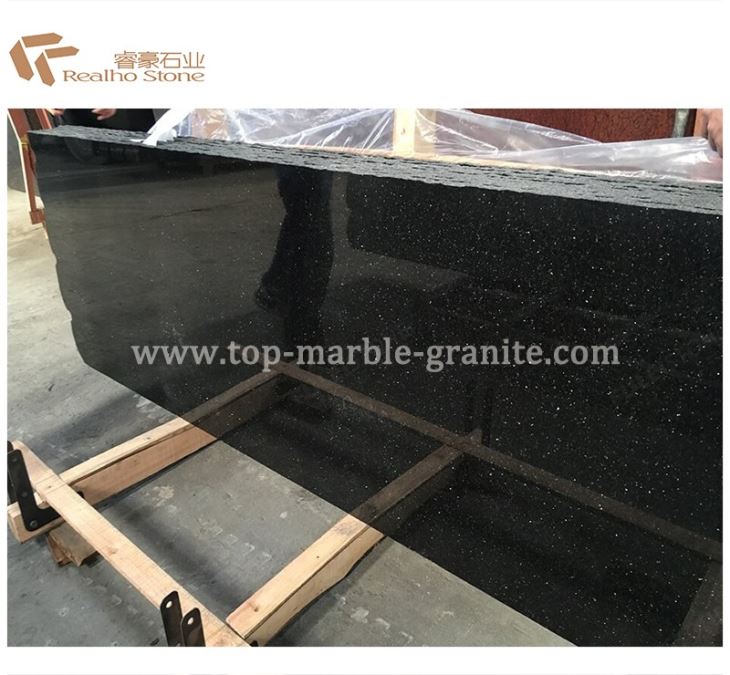 Granite slabs black galaxy