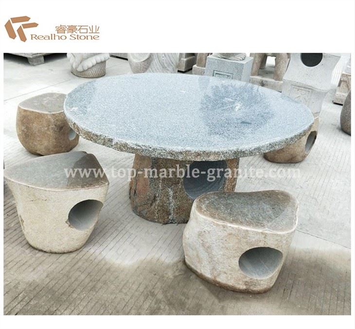 stone table and chair