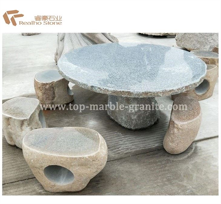 cobblestone table and chairs