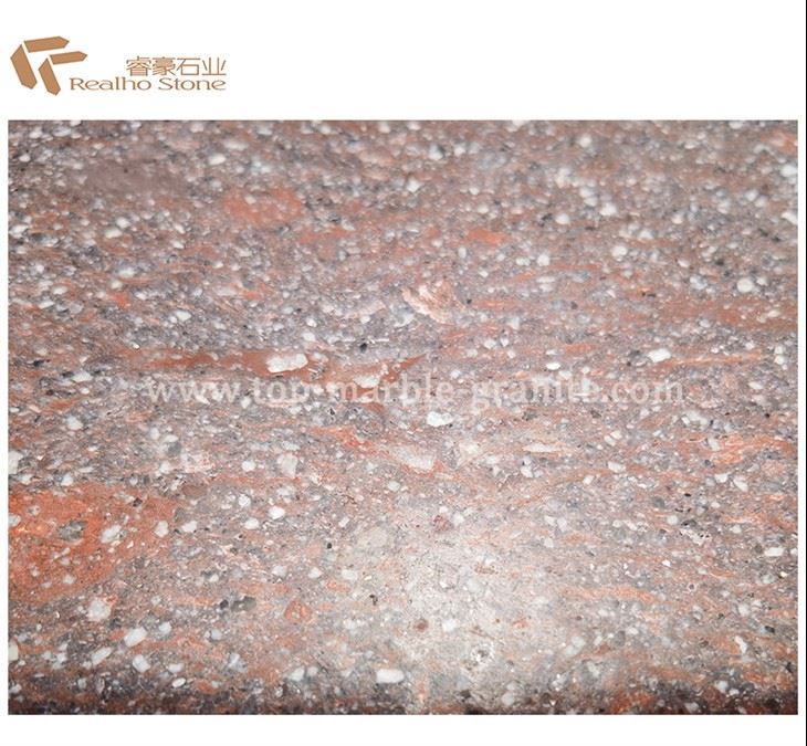 เครื่องปูหินแกรนิตสีแดง Porphyry สำหรับลานสวนภายนอก