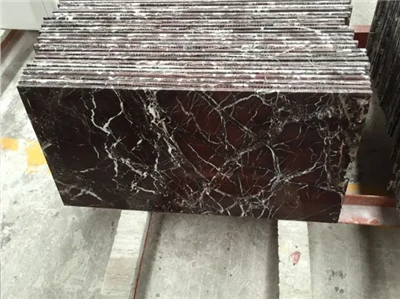 กระเบื้องหินอ่อนสีม่วง Rosso Levanto ขัดเงาสำหรับโครงการก่อสร้างหิน