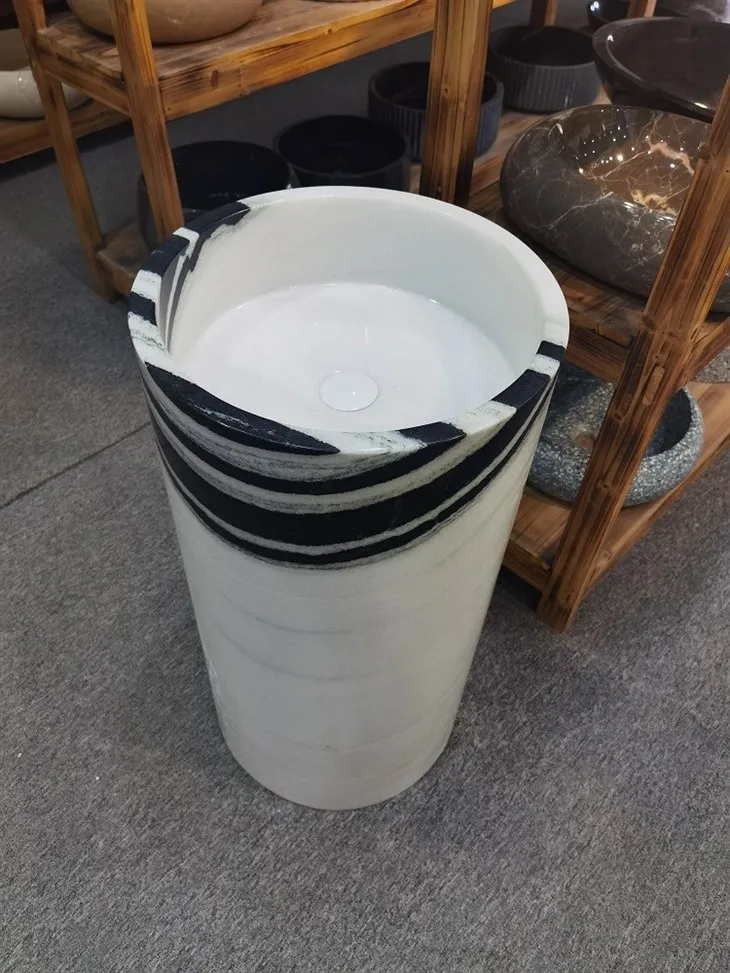 Marble Pedestal Washing basin